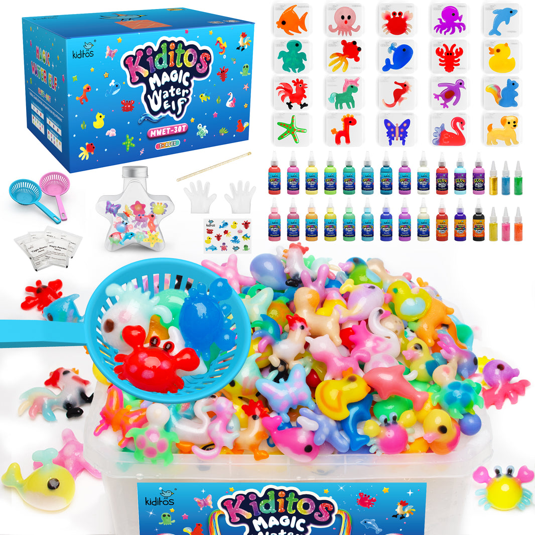 Glitter Sea Creature 24 Colors Magic Water Elf Toy Kit (MWET-30T)