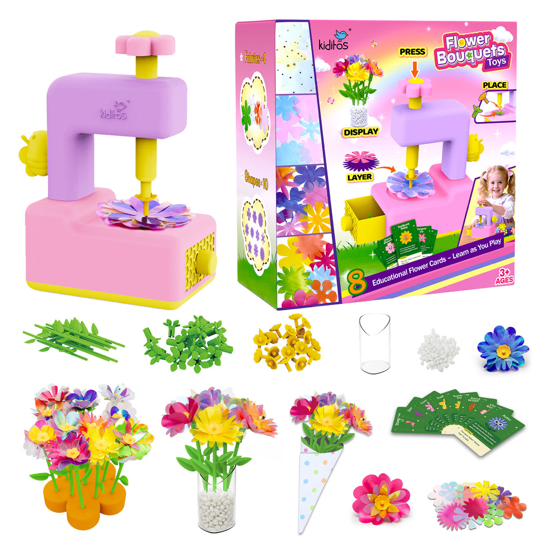Kiditos Flower Bouquets Toy Kit （ KD-FBT-01）