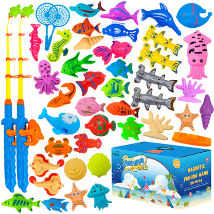 Kiditos 46 PCS Magnetic Fishing Toys Game Set (FG-46)