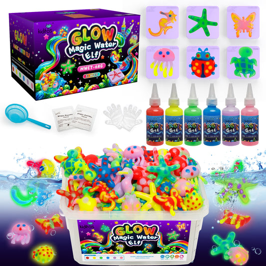 Glow in the Dark 6 Colors Magic Water Elf Toy Kit (MWET-6NG)