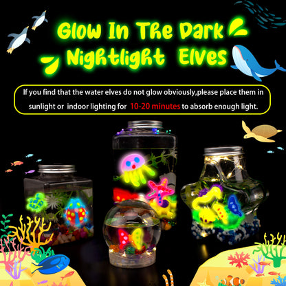 Glow in the Dark 6 Colors Magic Water Elf Toy Kit (MWET-6NG)