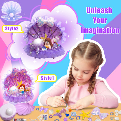 Purple Mermaid Shell Night Light (MSNL-PURPLE)