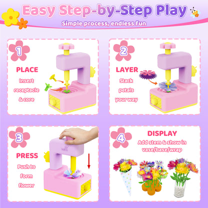 Kiditos Flower Bouquets Toy Kit （ KD-FBT-01）