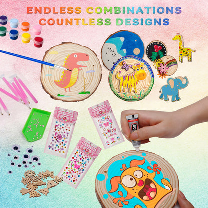 Kiditos Animal Diamond Wooden Painting DIY Kit (WDP-ANIMAL)