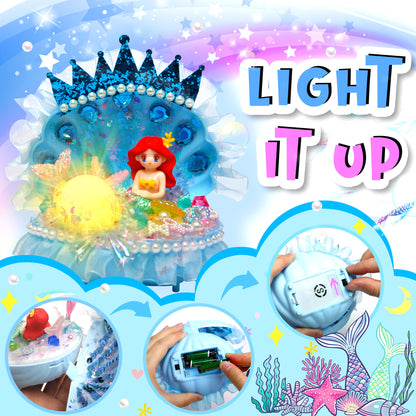 Blue Mermaid Shell Night Light （MSNL-BLUE）