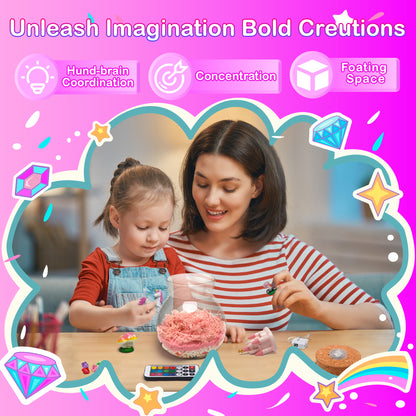 Kiditos Unicorn Light Up Terrarium DIY Toy Kit (TA-Unicorn)