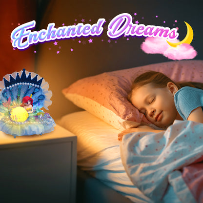 Blue Mermaid Shell Night Light （MSNL-BLUE）