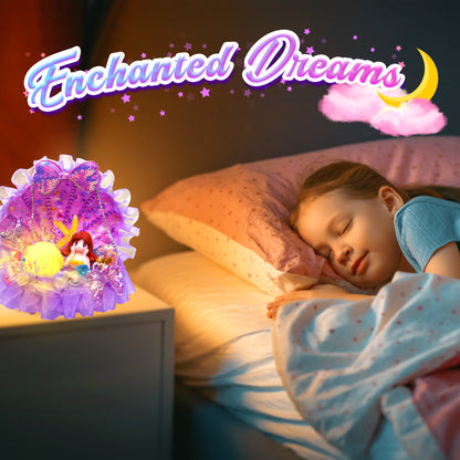 Purple Mermaid Shell Night Light (MSNL-PURPLE)