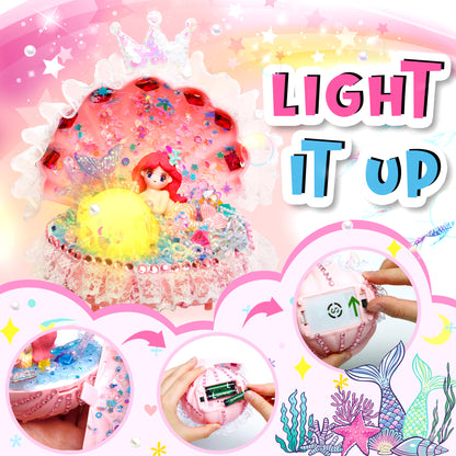 Pink Mermaid Shell Night Light (MSNL-PINK)