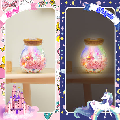 Kiditos Unicorn Light Up Terrarium DIY Toy Kit (TA-Unicorn)