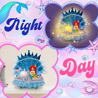 Blue Mermaid Shell Night Light （MSNL-BLUE）