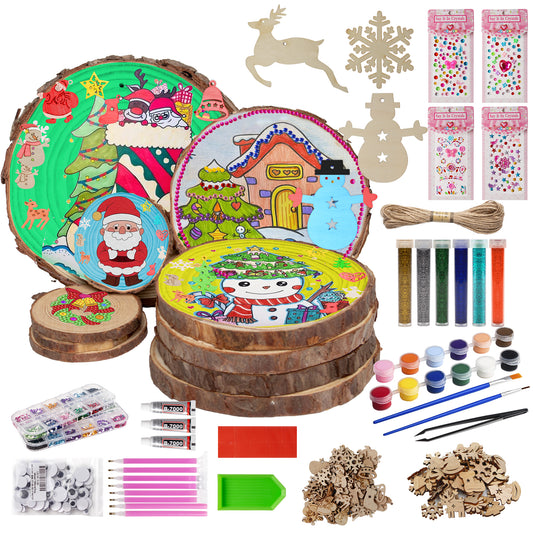 Kiditos Christmas Diamond Wooden Painting Kit (WDP-CHRISTMAS)