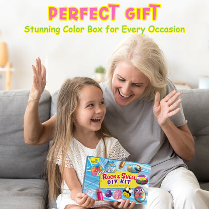 Kiditos Rockin' Rock & Shell Painting- Treasure Painting Kit