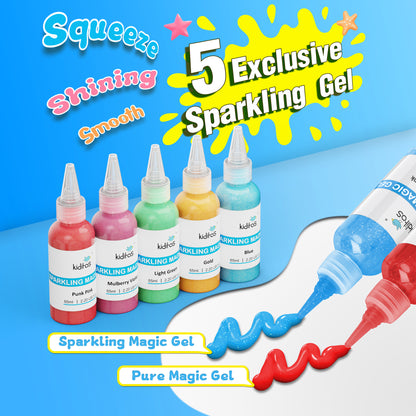 Kiditos Magic Water Elf Kit, Sea Creatures Starter, 10 Colors (MWET-10N)