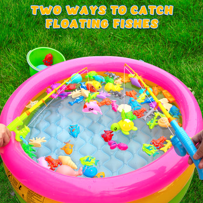 Kiditos 70 PCS Magnetic Fishing Toys Game Set (FG-70)