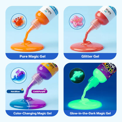 Kiditos Magic Water Elf Kit, Sea Creatures Pearl Mix, 20 Colors (MWET-20NS)