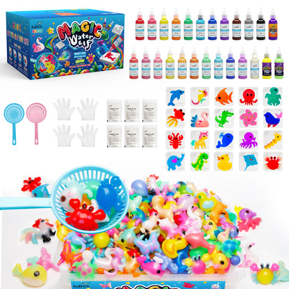 Kiditos Magic Water Elf Kit, Animals Deluxe, 25 Colors