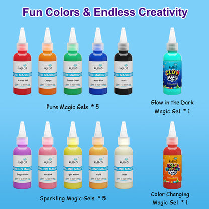 Kiditos 12 Colors Magic Gel Refills （MWET-12 Refill）