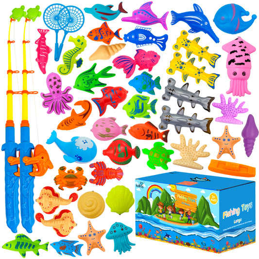 Kiditos 46 PCS Magnetic Fishing Toys Game Set (FG-46)