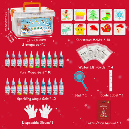 Christmas Edition 20 Colors Magic Water Elf Toy Kit (MWET-20EC)