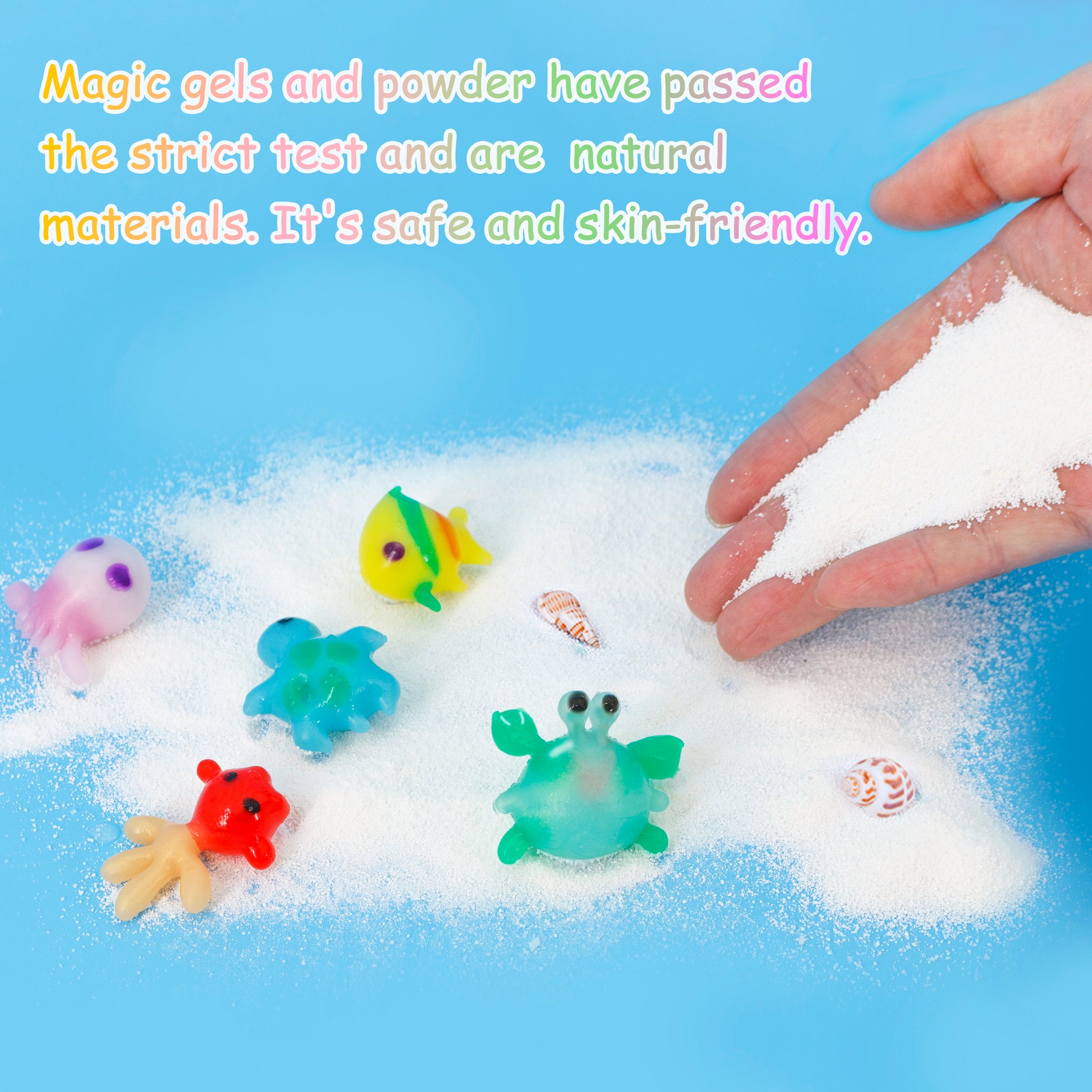 Magic Watersprite Toy，DIY Magic Water Elf Creative 3D Magic Gels Water  Fruits Beads Kit Novelty