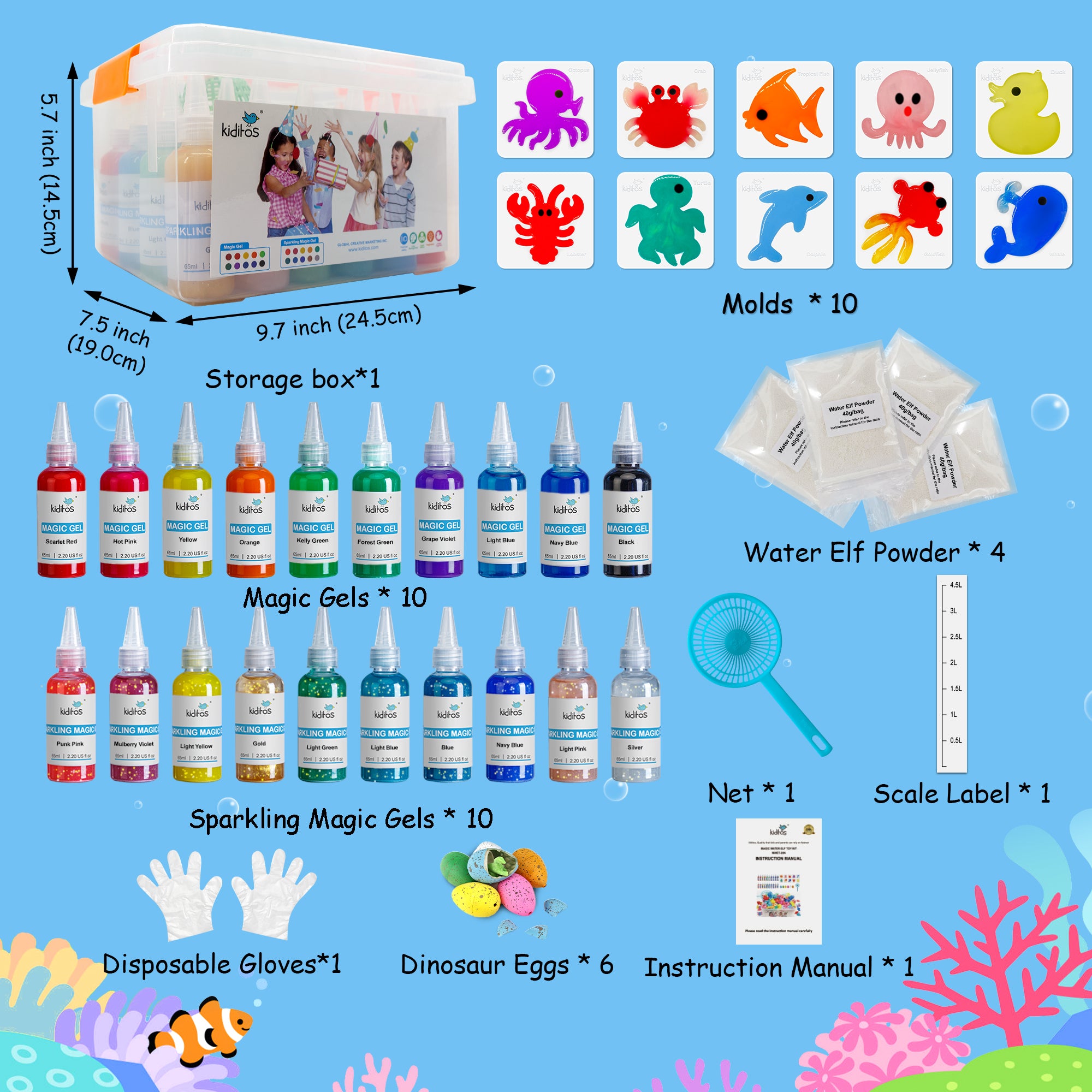 Magic Water ELF Toy Kit 20 Colors New| Kiditos