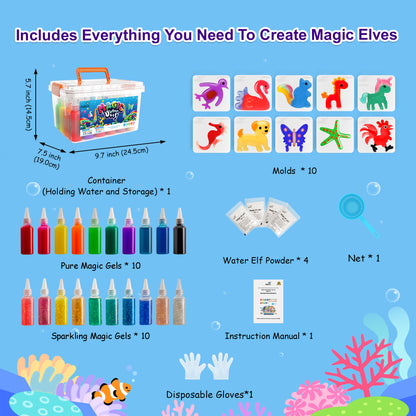 Animal 20 Colors Magic Water Elf Toy Kit  (MWET-20S)