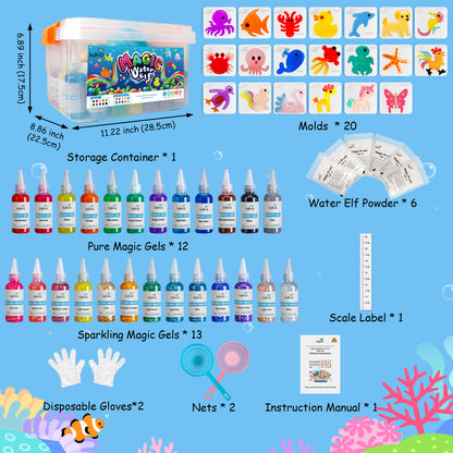 Animal 25 Colors Magic Water Elf Toy Kit (MWET-25N)