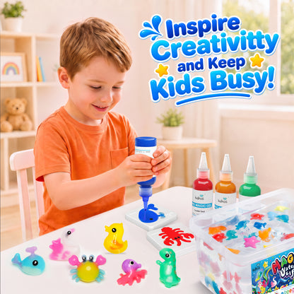 Kiditos Magic Water Elf Kit, Animals Deluxe, 25 Colors (MWET-25N)