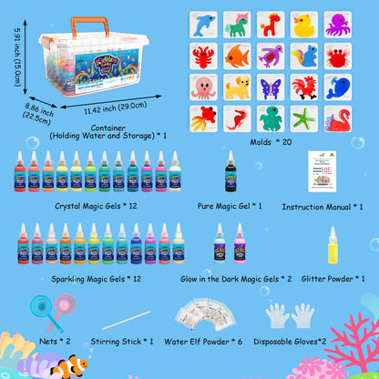 Kiditos Animal 27 Colors Magic Water Elf Toy Kit (MWET-28M)