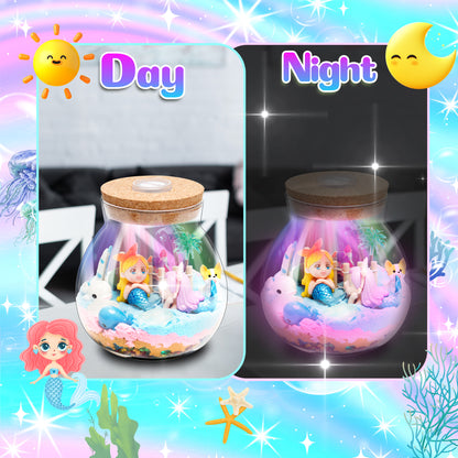 Kiditos Mermaid Light Up Terrarium DIY Toy Kit (TA-mermaid)