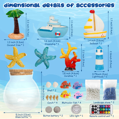 Kiditos Ocean Light Up Terrarium DIY Toy Kit (TA-ocean)