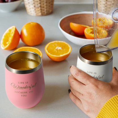 Stainless Steel Wine Tumbler 4 Pack