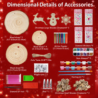 Kiditos Christmas Diamond Wooden Painting Kit