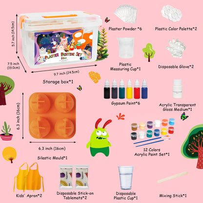 Kiditos DIY 3D Plaster Painting Toy Set (PPS-3D01)