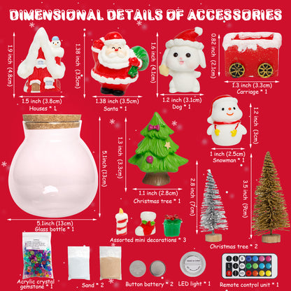 Kiditos Christmas  Light Up Terrarium DIY Toy Kit (TA-Christmas)