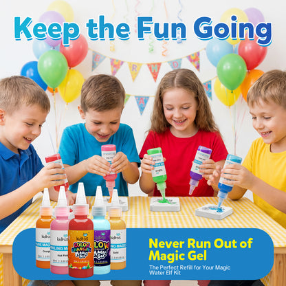 Kiditos Magic Water Elf Refill Kit, 12 Colors