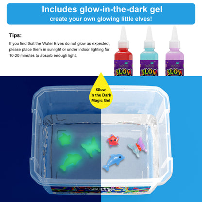 Glitter Sea Creature 24 Colors Magic Water Elf Toy Kit (MWET-30T)