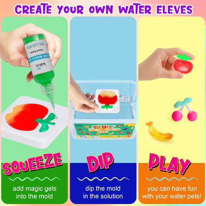 Fruit&Vegetable 20 Colors Magic Water Elf Toy Kit (MWET-20NF)