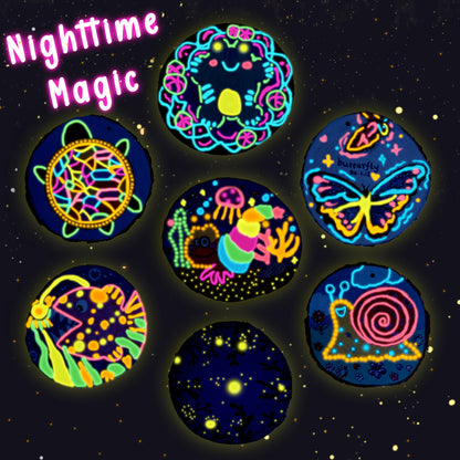 Kiditos Glow Diamond Wooden Painting Kit (WDP-GLOW)