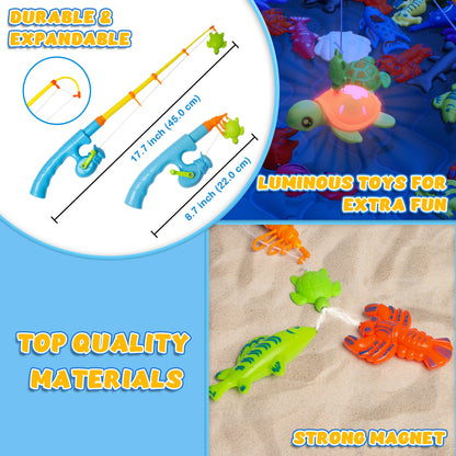 Kiditos 70 PCS Magnetic Fishing Toys Game Set (FG-70)