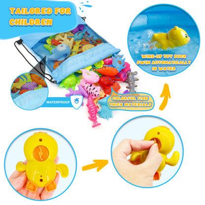 Kiditos 70 PCS Magnetic Fishing Toys Game Set (FG-70)