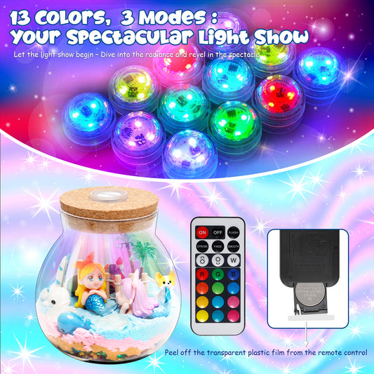 Kiditos Mermaid Light Up Terrarium DIY Toy Kit (TA-mermaid)