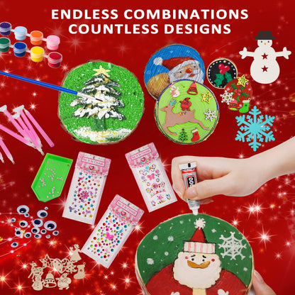 Kiditos Christmas Diamond Wooden Painting Kit (WDP-CHRISTMAS)