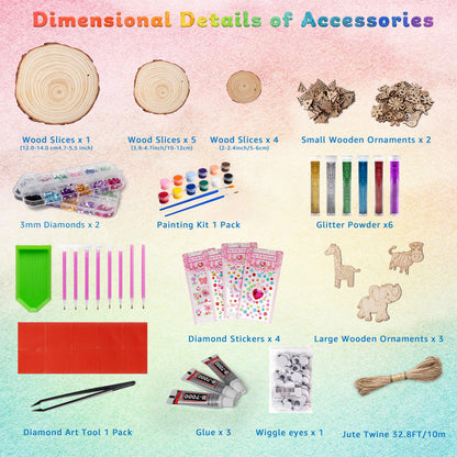 Kiditos Animal Diamond Wooden Painting DIY Kit (WDP-ANIMAL)