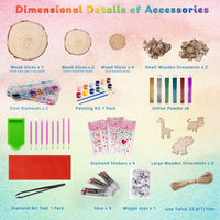 Kiditos Animal Diamond Wooden Painting DIY Kit
