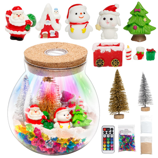 Kiditos Christmas  Light Up Terrarium DIY Toy Kit (TA-Christmas)