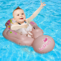 Baby Pink Large Swimming Pool Float with Removable UPF 50+ UV Sun Protection Canopy