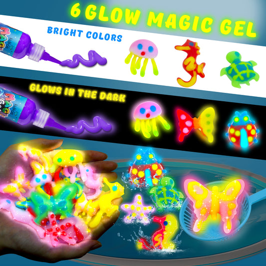 Glow in the Dark 6 Colors Magic Water Elf Toy Kit (MWET-6NG)