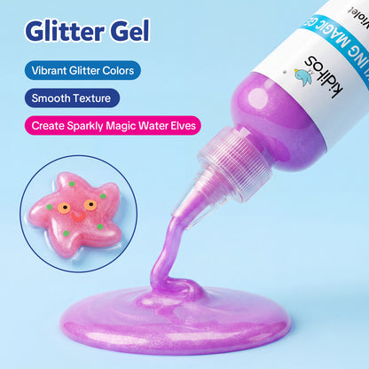 Kiditos Magic Water Elf Refill Kit, 12 Colors